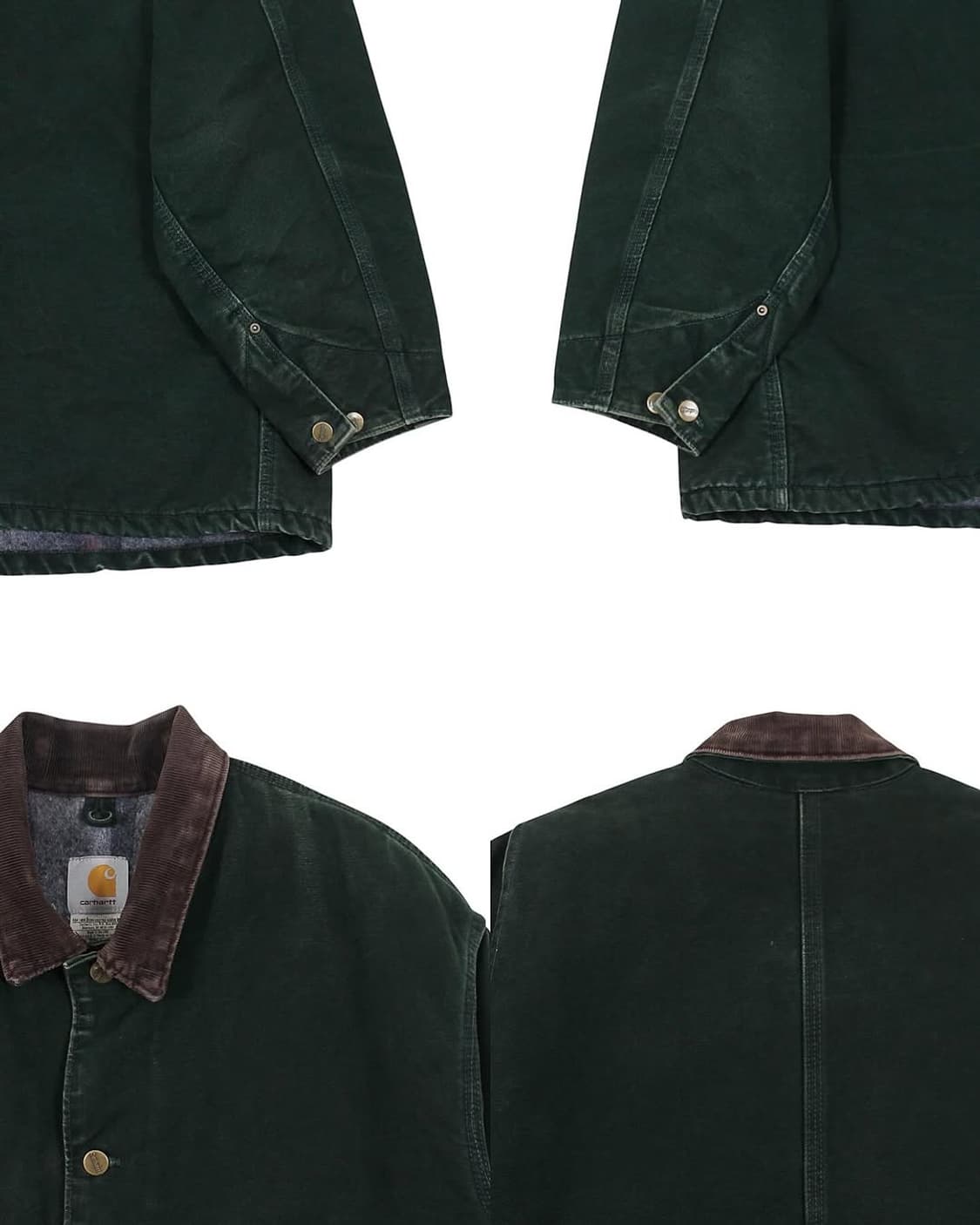 2004 USA 칼하트 C02 SPC 초어 코트 자켓 그린 빈티지 미국제 상품이미지9