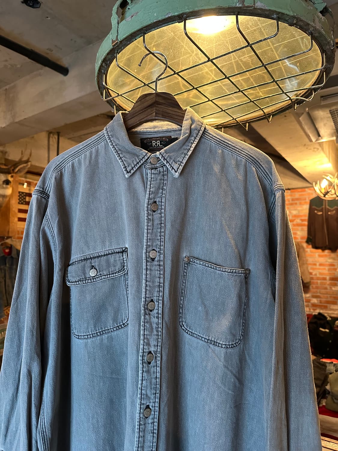 90s 빈티지 더블알엘 RRL 데님 셔츠 상품이미지2