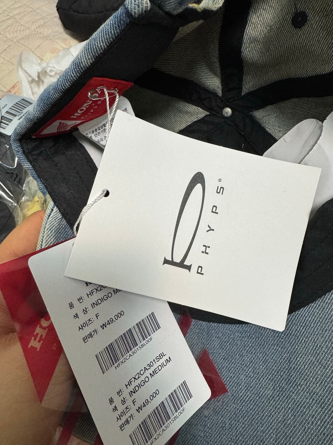 혼다 데님 캡 모자 새상품  상품이미지3