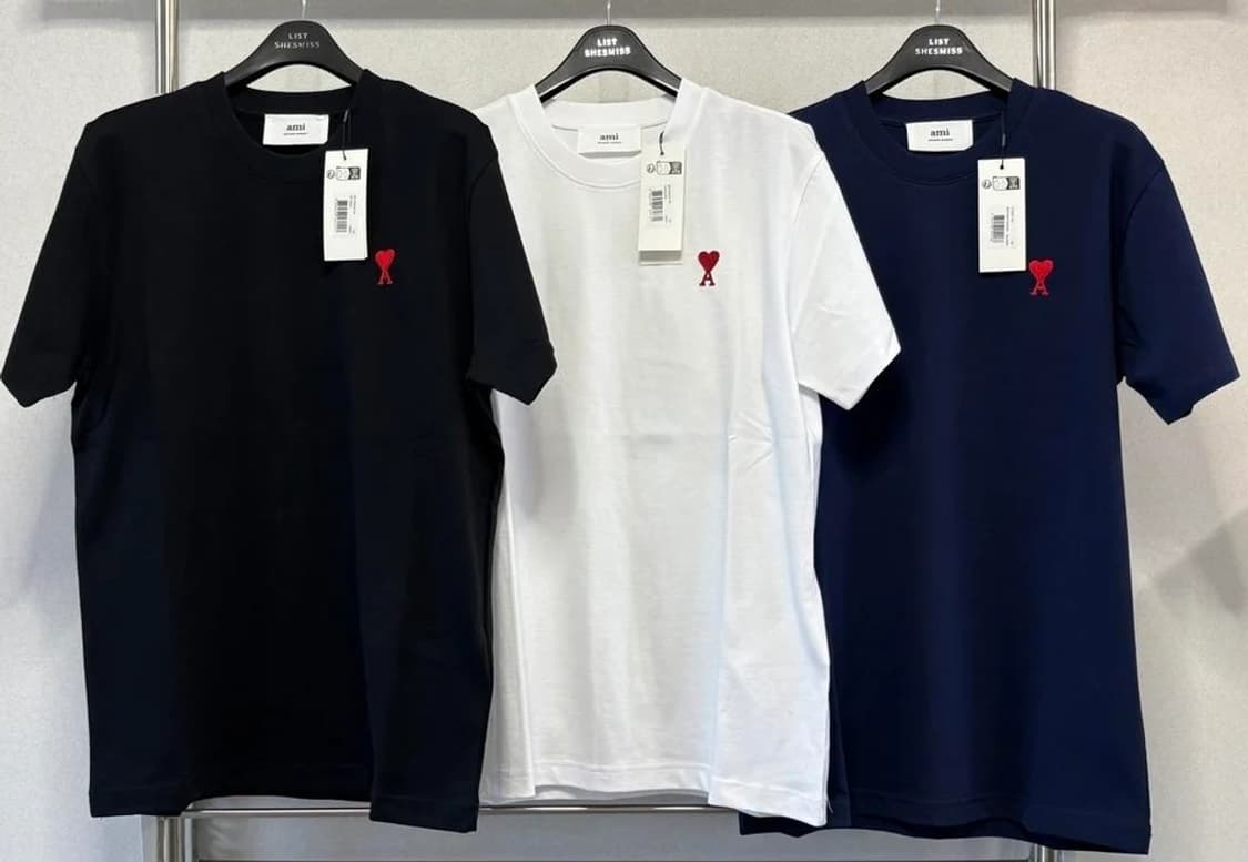 (새상품) 아미 스몰하트로고 반팔티 상품이미지2