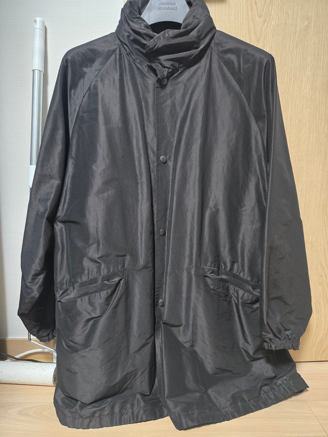 [2]코모리 코튼 실크 후디드 코트 상품이미지1