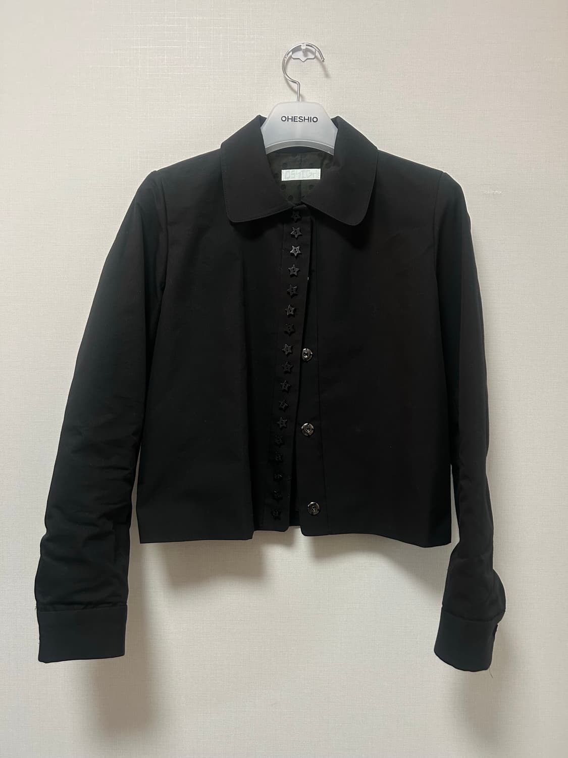 (설명참고) Stars Shirt Jacket Black 상품이미지3