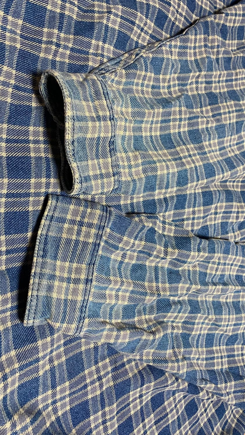 빈티지 80s 엘엘빈 플란넬 체크 셔츠 XXL 2XL 상품이미지5