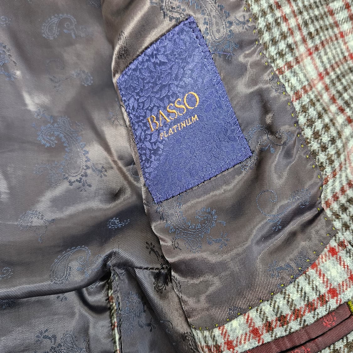 바쏘 울 캐시미어 블레이저 자켓 남자100 상품이미지8