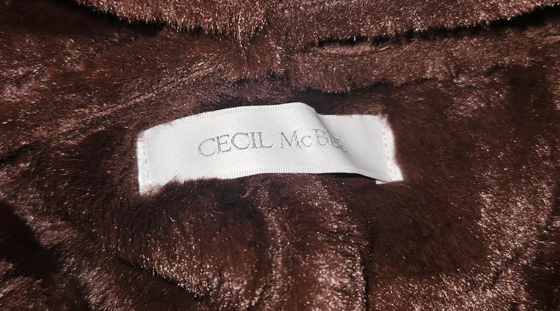 세실맥비 테디베어🧸 오네갸루 브라운 퍼 후드 코트 상품이미지4