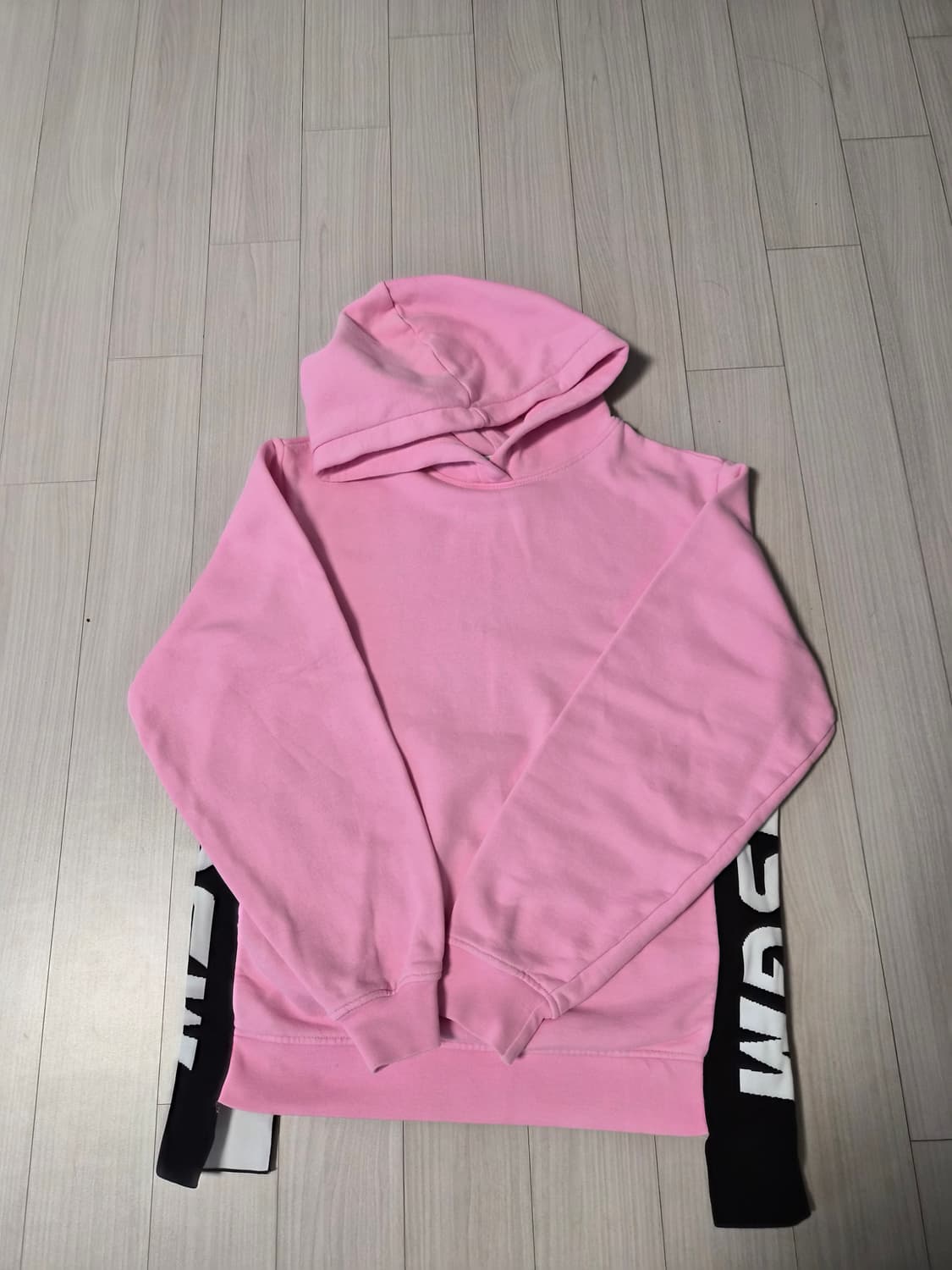 MSGM 정품 키즈 핑크 로고 후드티 (14Y/여성 XS-S 추천) 상품이미지1