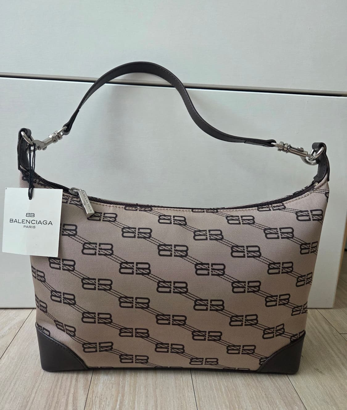 [미사용급] 발렌시아가 BB 로고 호보 숄더백 빈티지 Y2K 상품이미지1