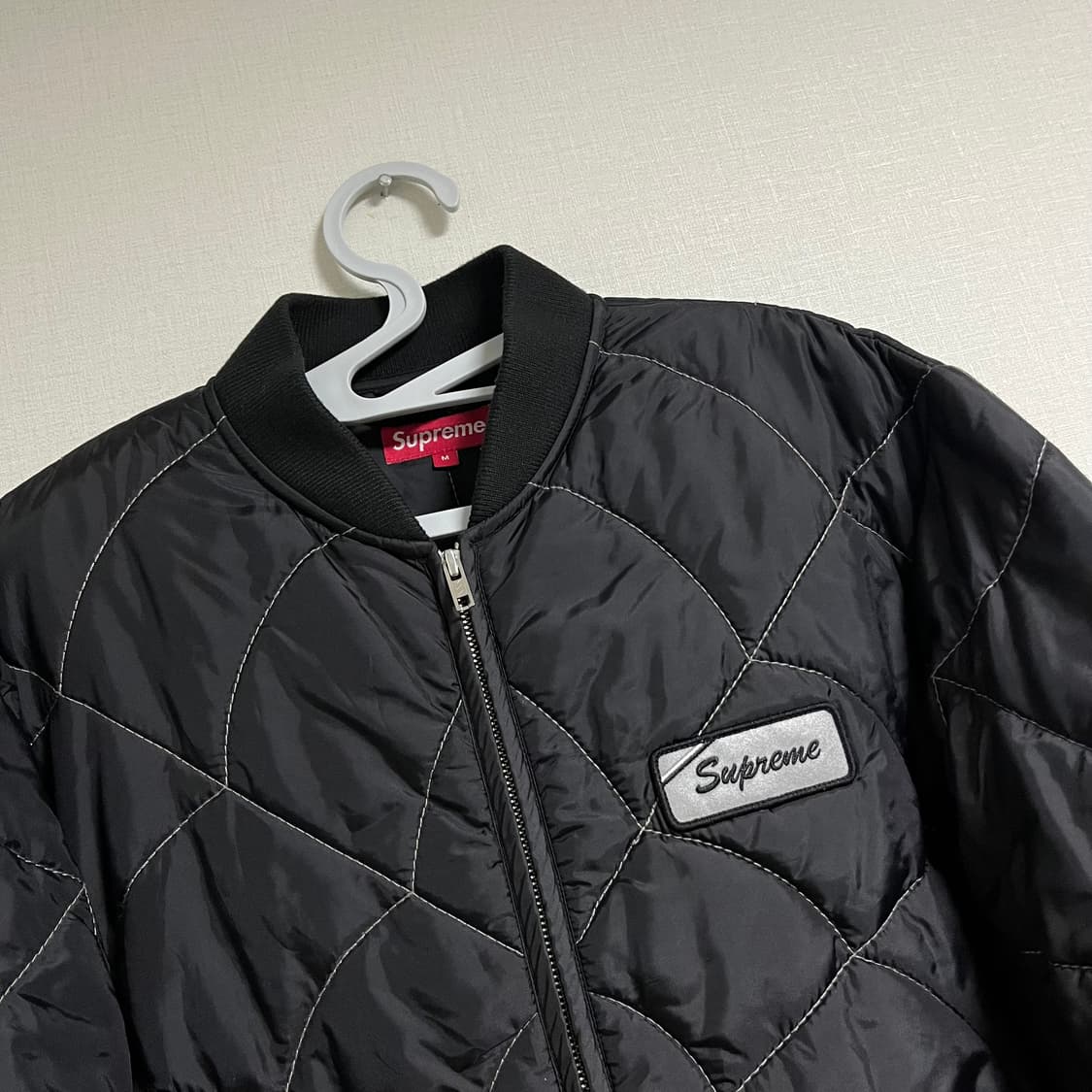 슈프림 19ss 스파이더 퀼팅 자켓 블루종 상품이미지6
