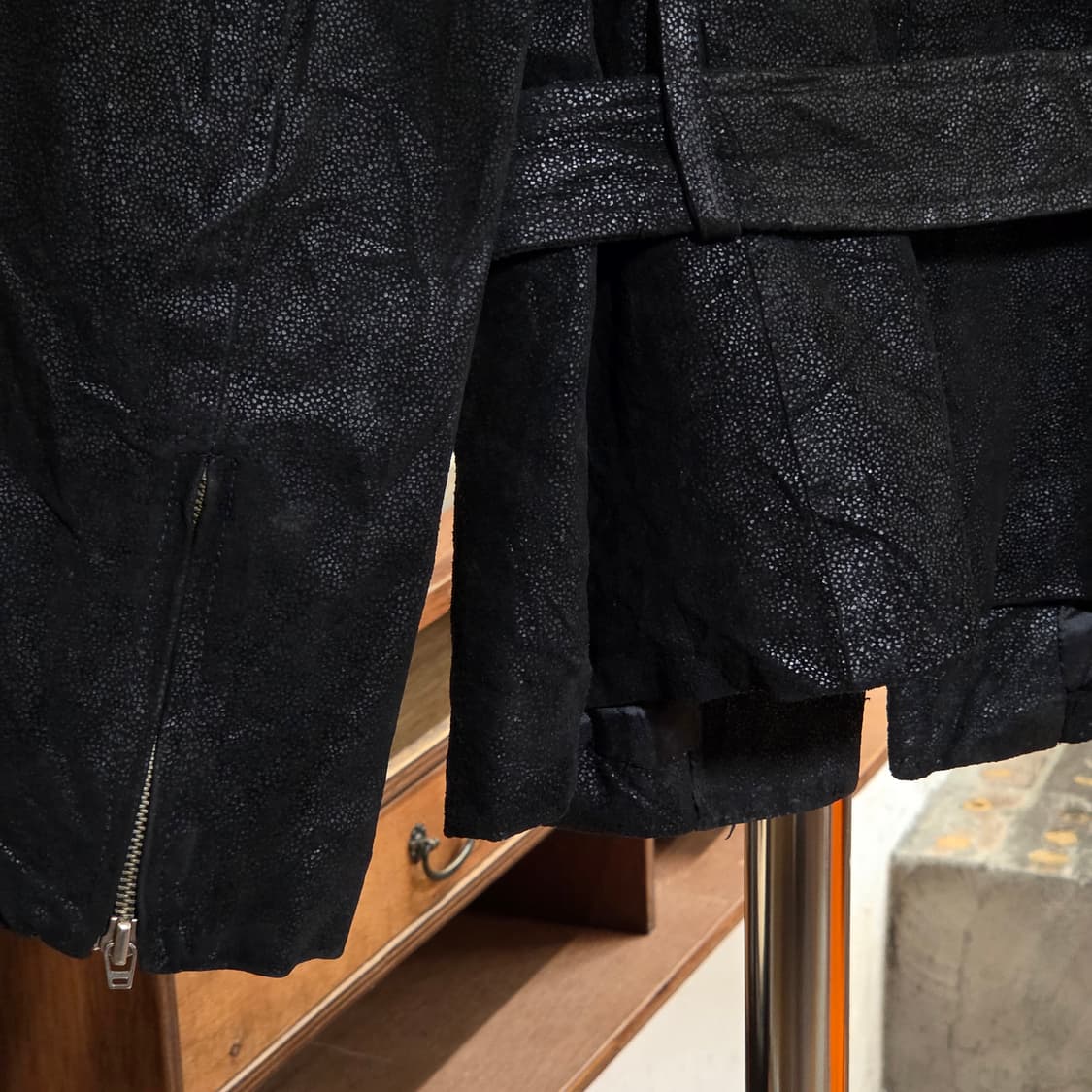 JPN 오조크 돈피 스웨이드 벨티드 자켓 상품이미지6