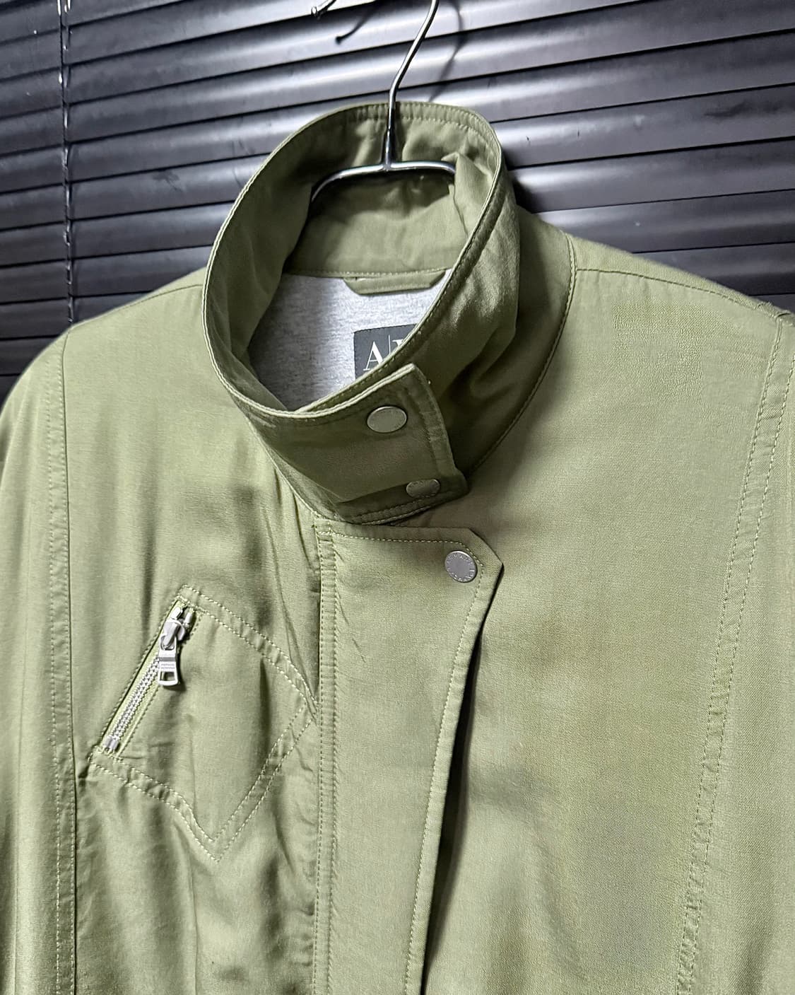 아르마니 익스체인지 하이넬 야상 코트 집업 지퍼 카키 필드 헌팅 워크자켓 상품이미지3