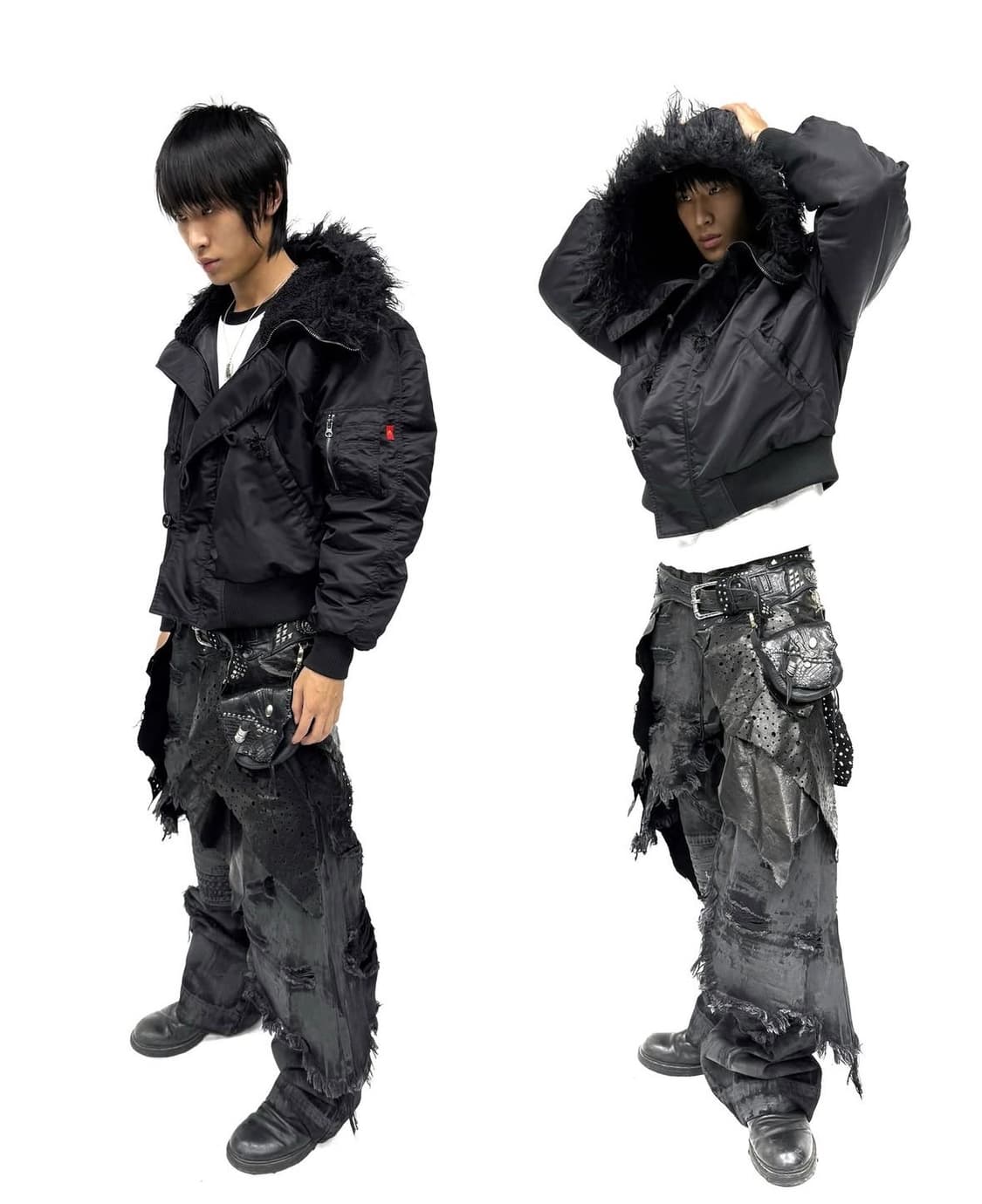 비엑세스 퍼 자켓 패딩 상품이미지1