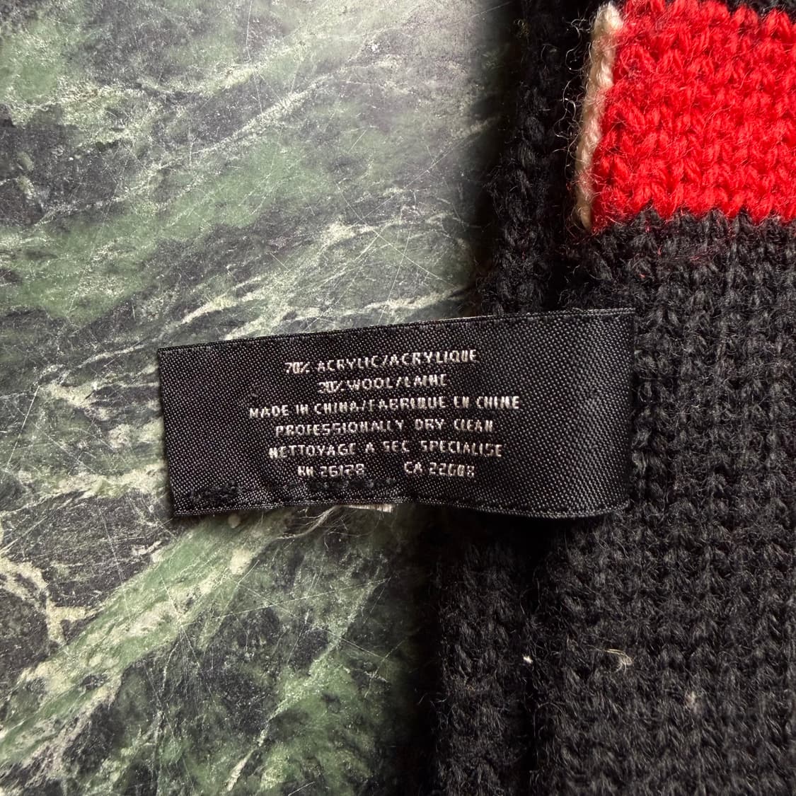 폴로 진스 레터링 울 머플러 목도리 상품이미지3