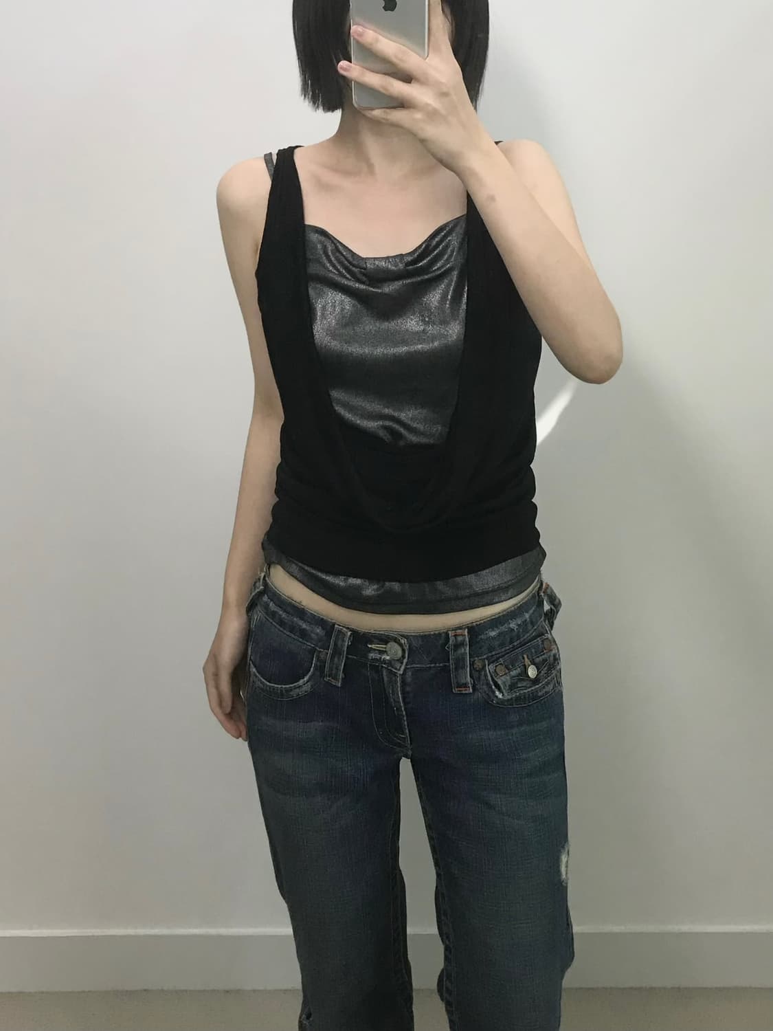 빈티지 드레이프 나시 상품이미지2