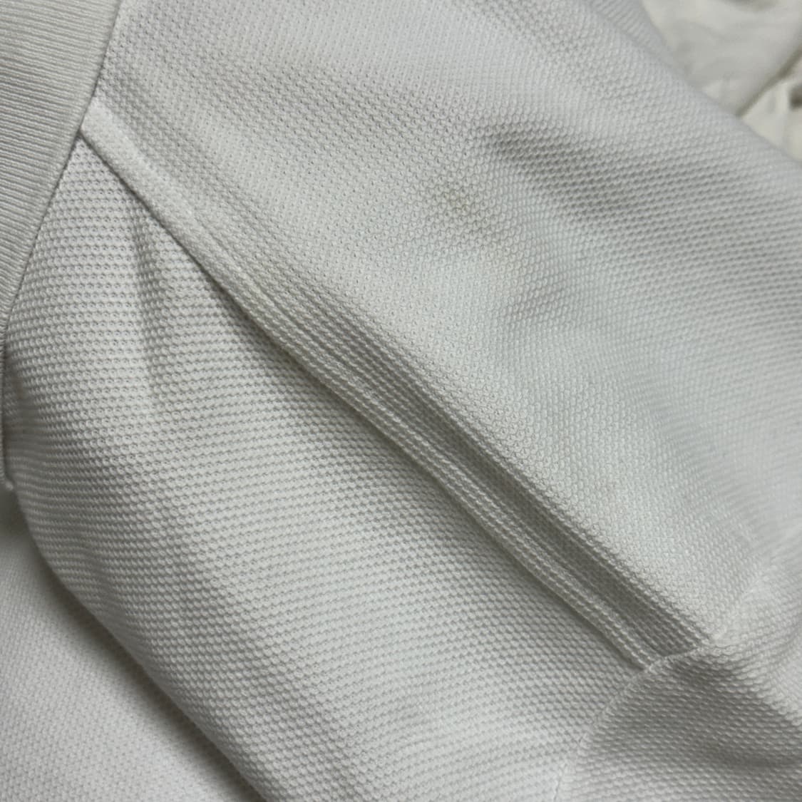 [M] 라프시몬스 화이트 일루젼 폴로 셔츠 상품이미지8