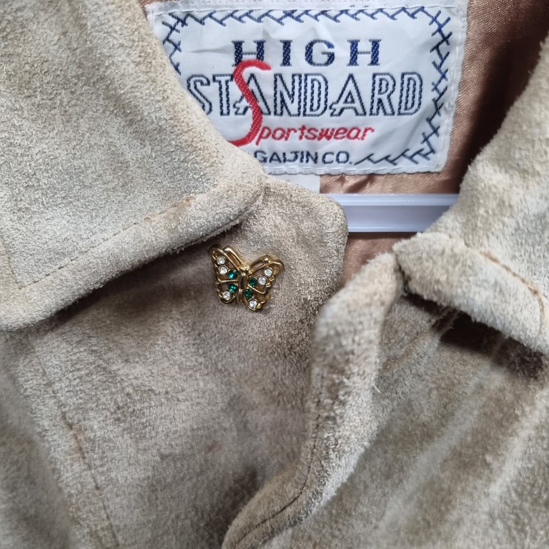 하이 스탠다드 빈티지 스웨이드 셔츠 자켓 베이지 상품이미지7