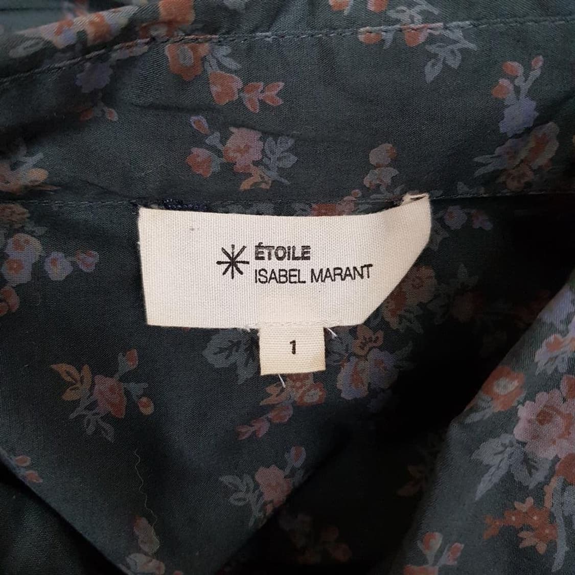 이자벨마랑 에뚜왈 플로럴 프린트 코튼 셔츠 원피스 1사이즈 상품이미지7