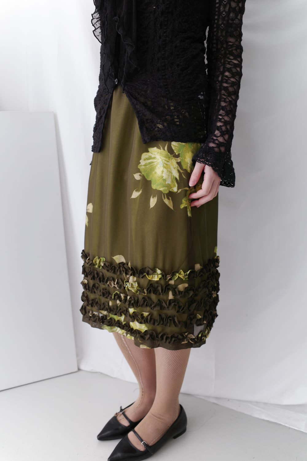 oilily) flower fril skirt 상품이미지5