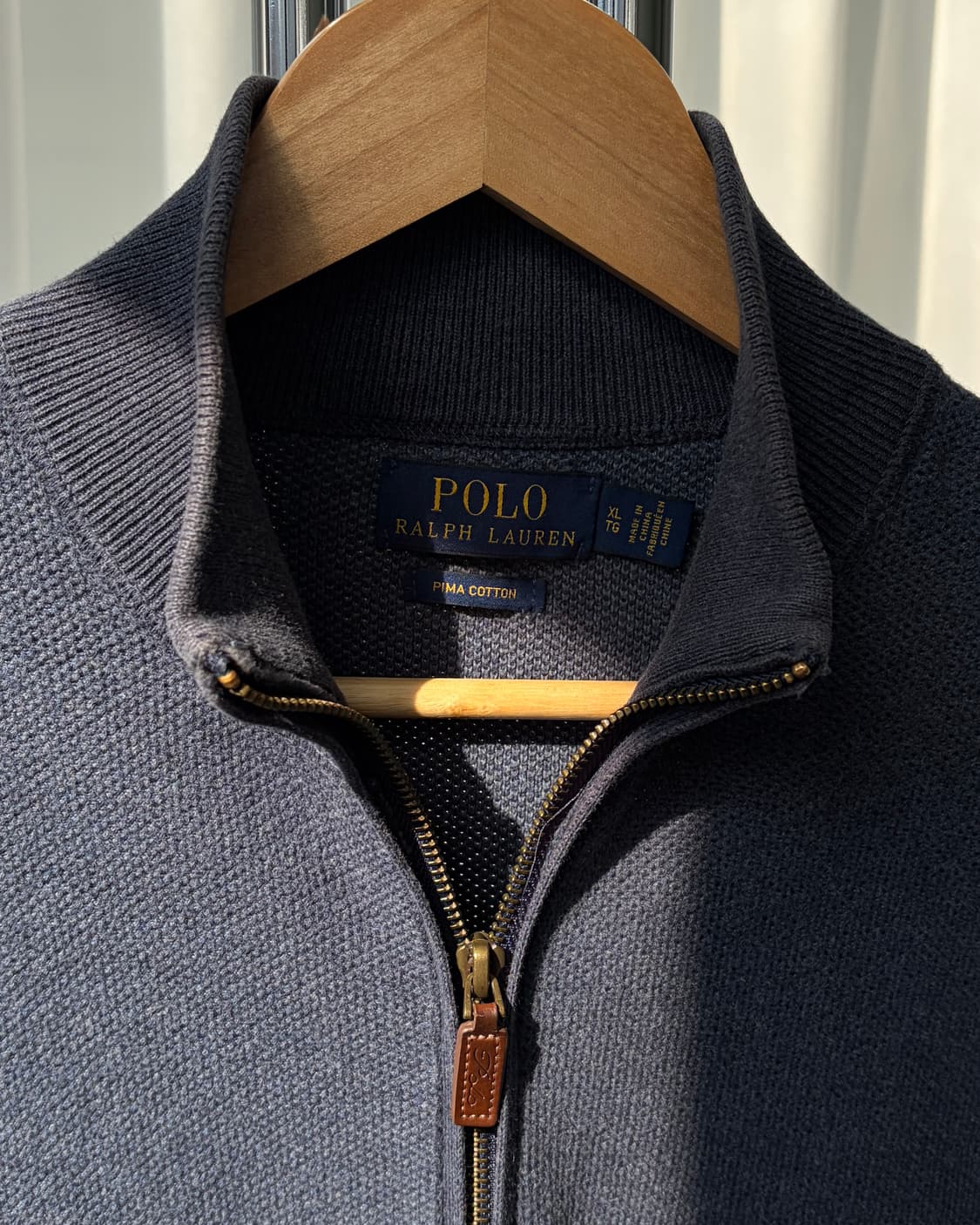 [XL]폴로 랄프로렌 피마코튼 니트 집업 상품이미지7