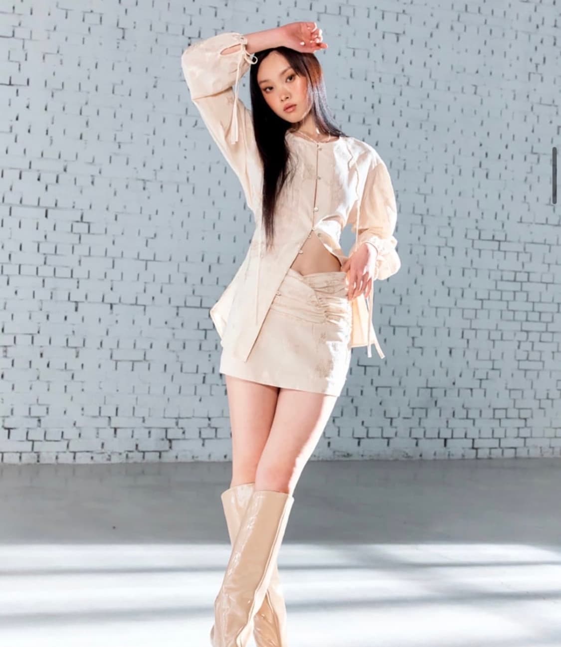 (새제품) 글로니 엔젤 베이비 자카드 블라우스 상품이미지2