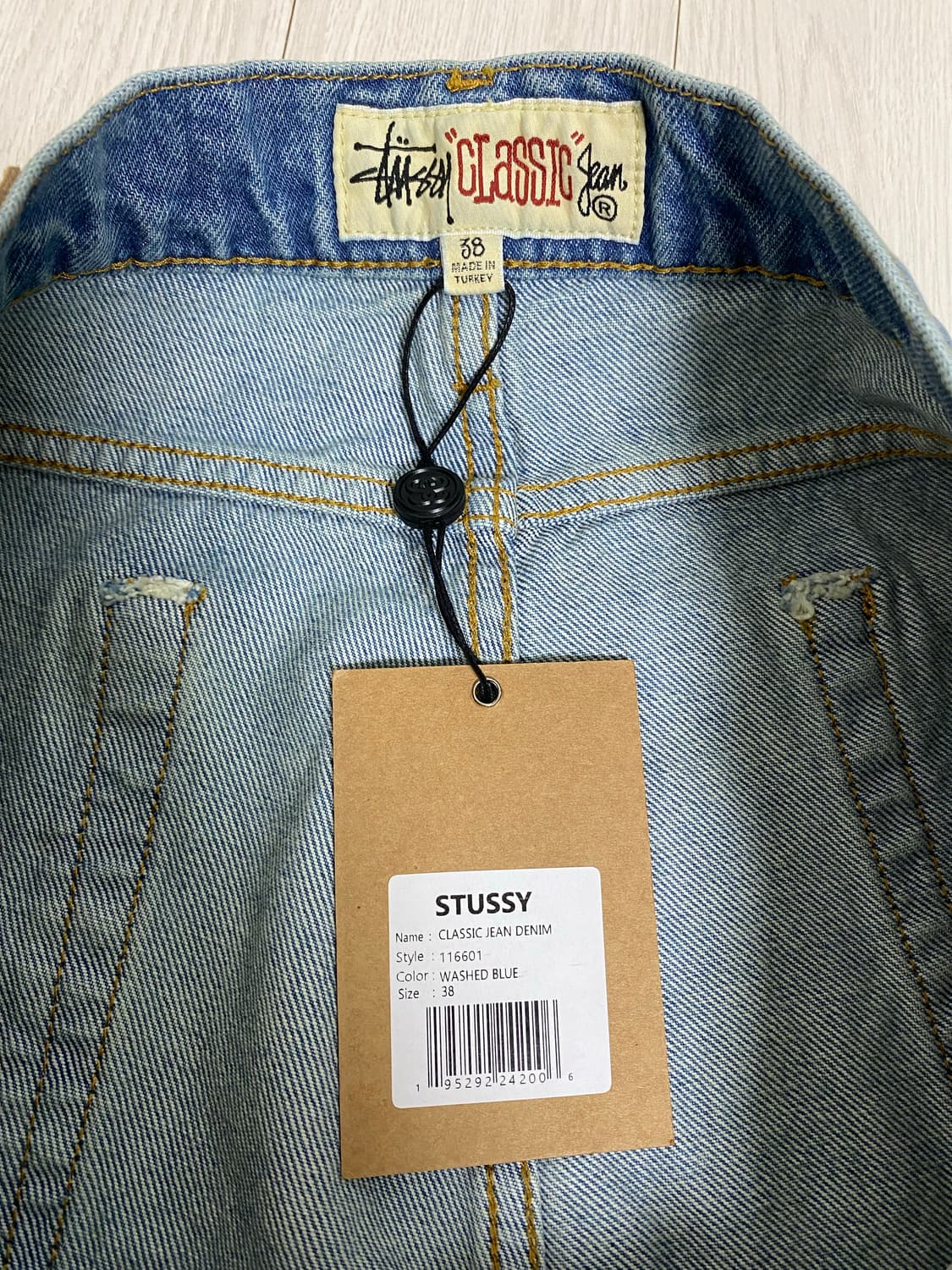 STUSSY CLASSIC JEAN DENIM WASHED BLUE 상품이미지6