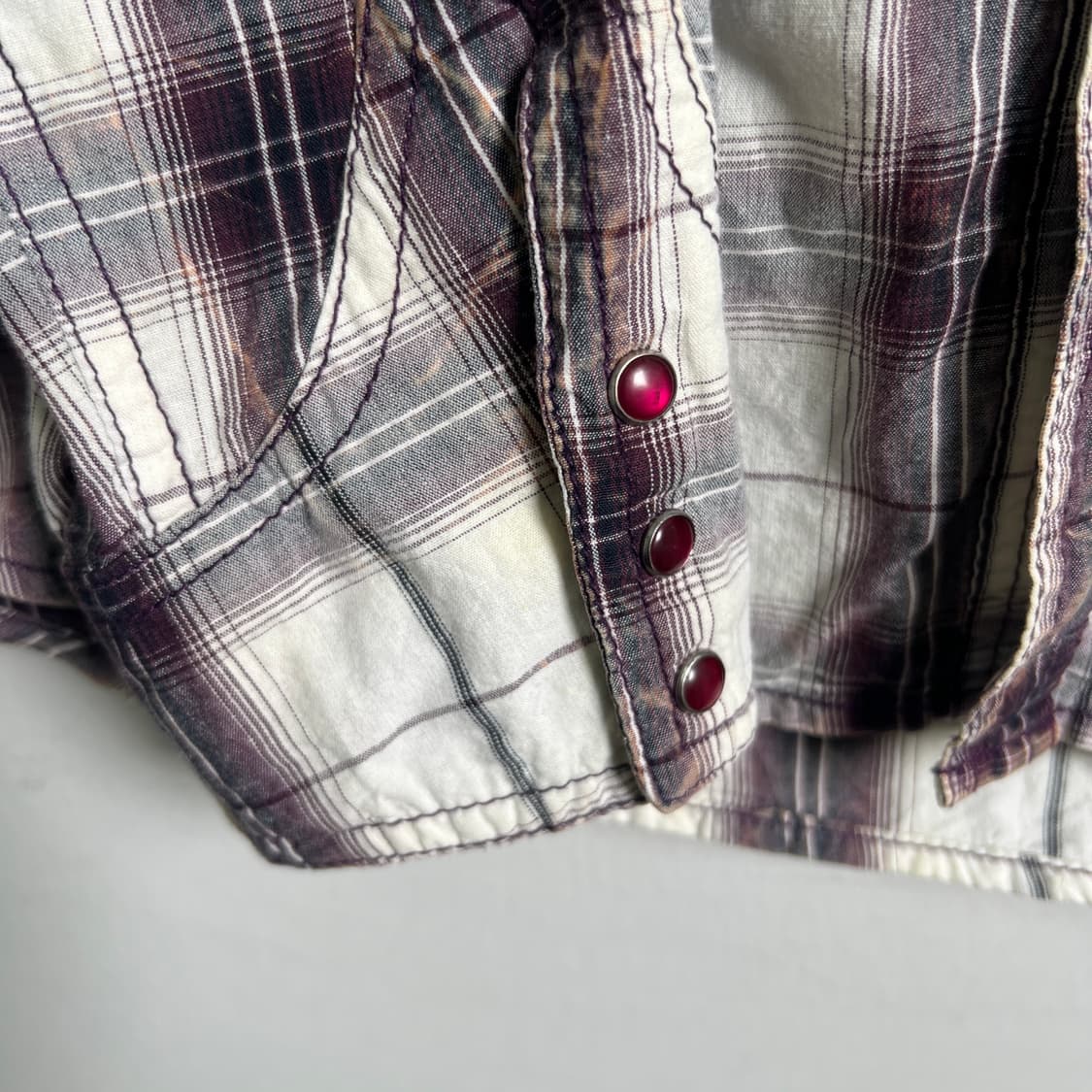 Roushatte 웨스턴 체크 패턴 셔츠 M 상품이미지7