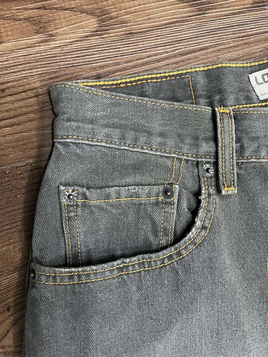 00s 리바이스 569 흑청 데님 팬츠  상품이미지5