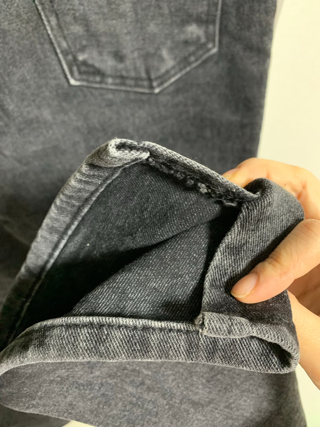 쉬이즈큐트 블랙슬릿진 2사이즈 1번착용 상품이미지5