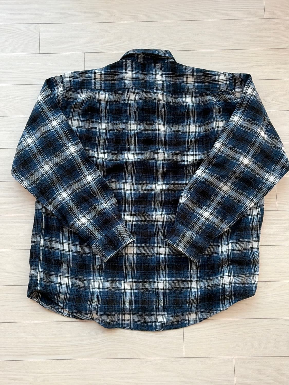 90s  올드 유니클로 플란넬 셔츠 자켓 L (103-105) 상품이미지2
