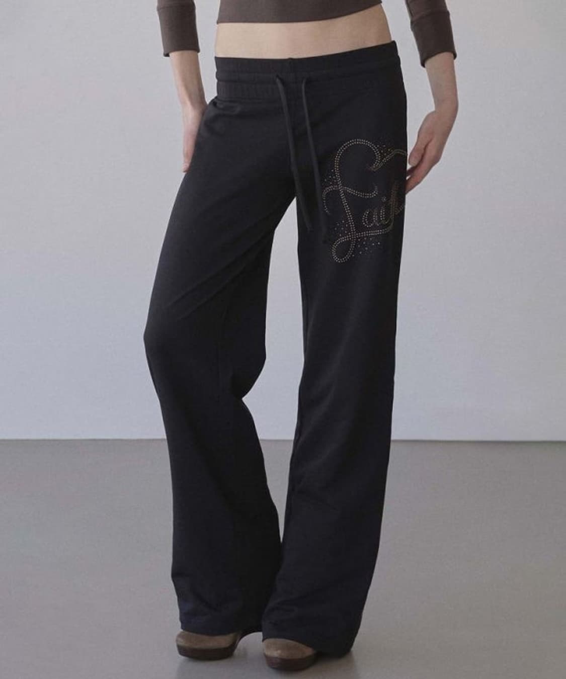 Faith Cotton Track Pants Black 상품이미지1