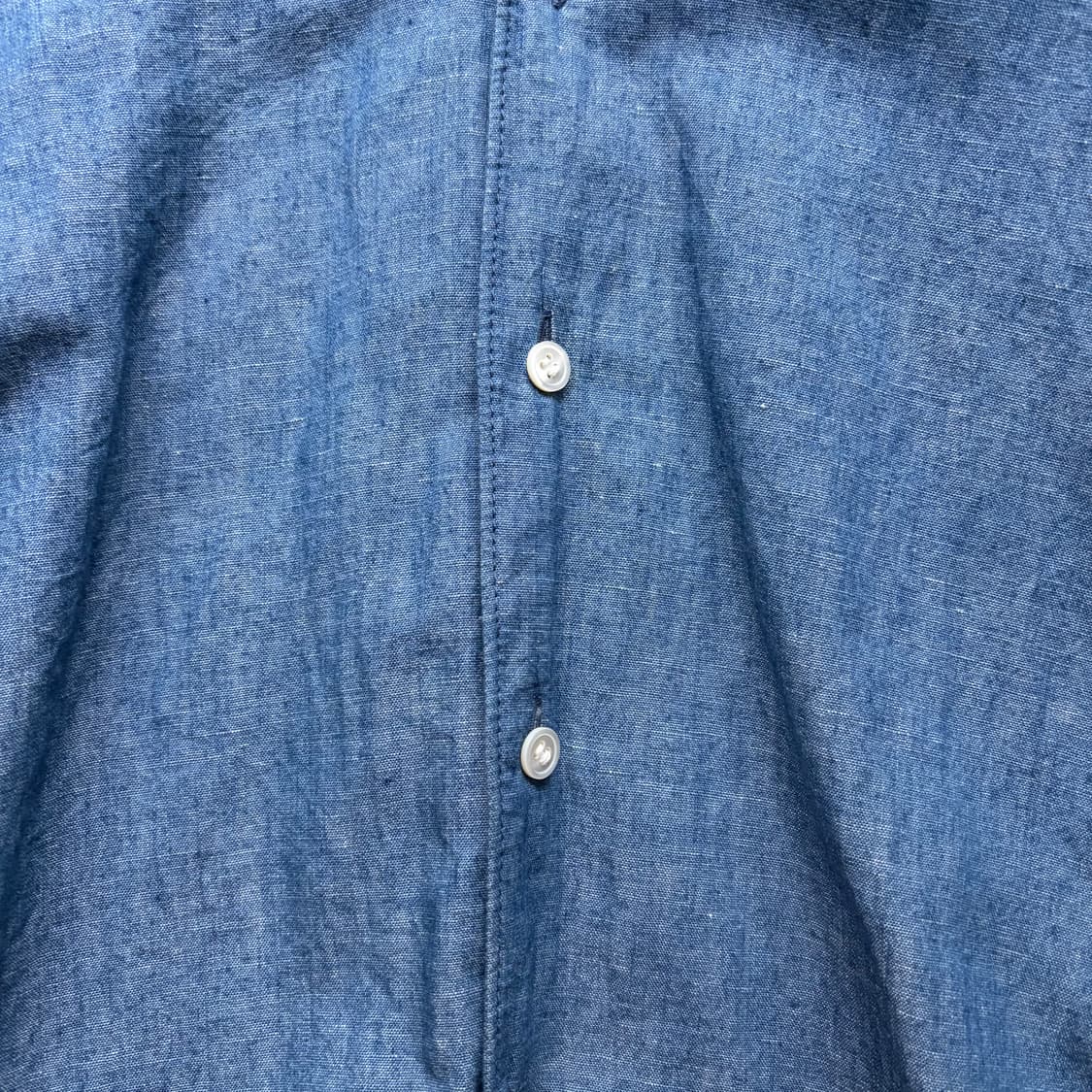 Aged Denim Basic Blouse 상품이미지4