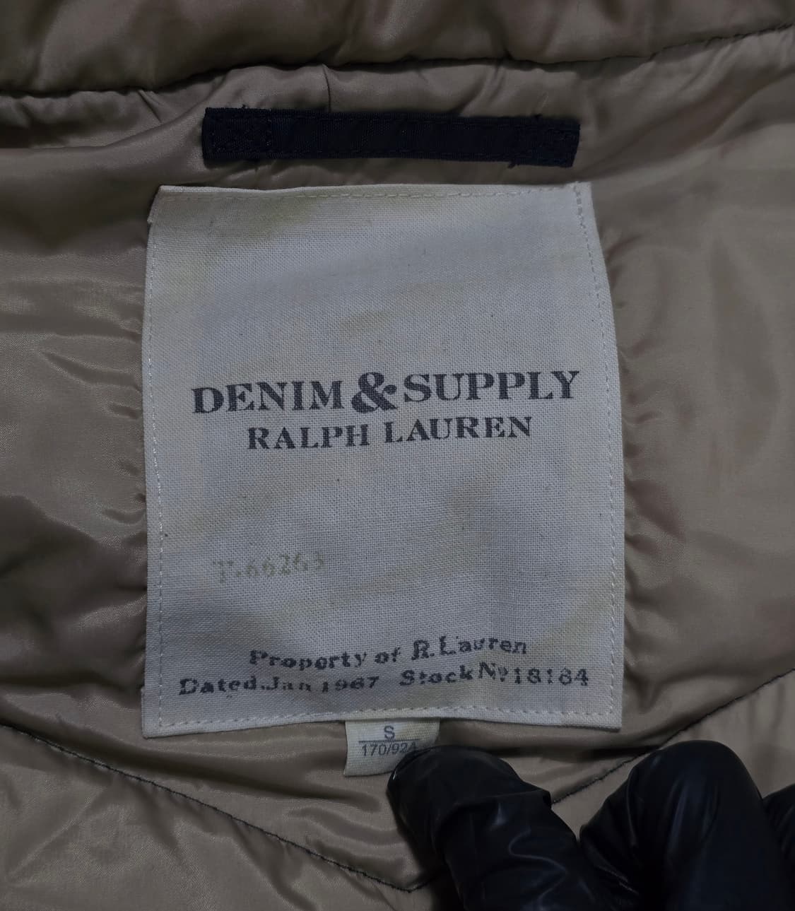 데님서플라이 랄프로렌 네이비 덕다운 패딩 자켓 S 상품이미지4