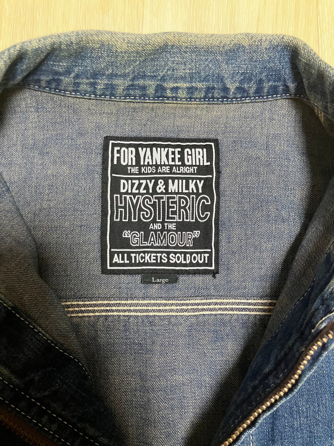 Hysteric Glamour zip up denim jacket 상품이미지3