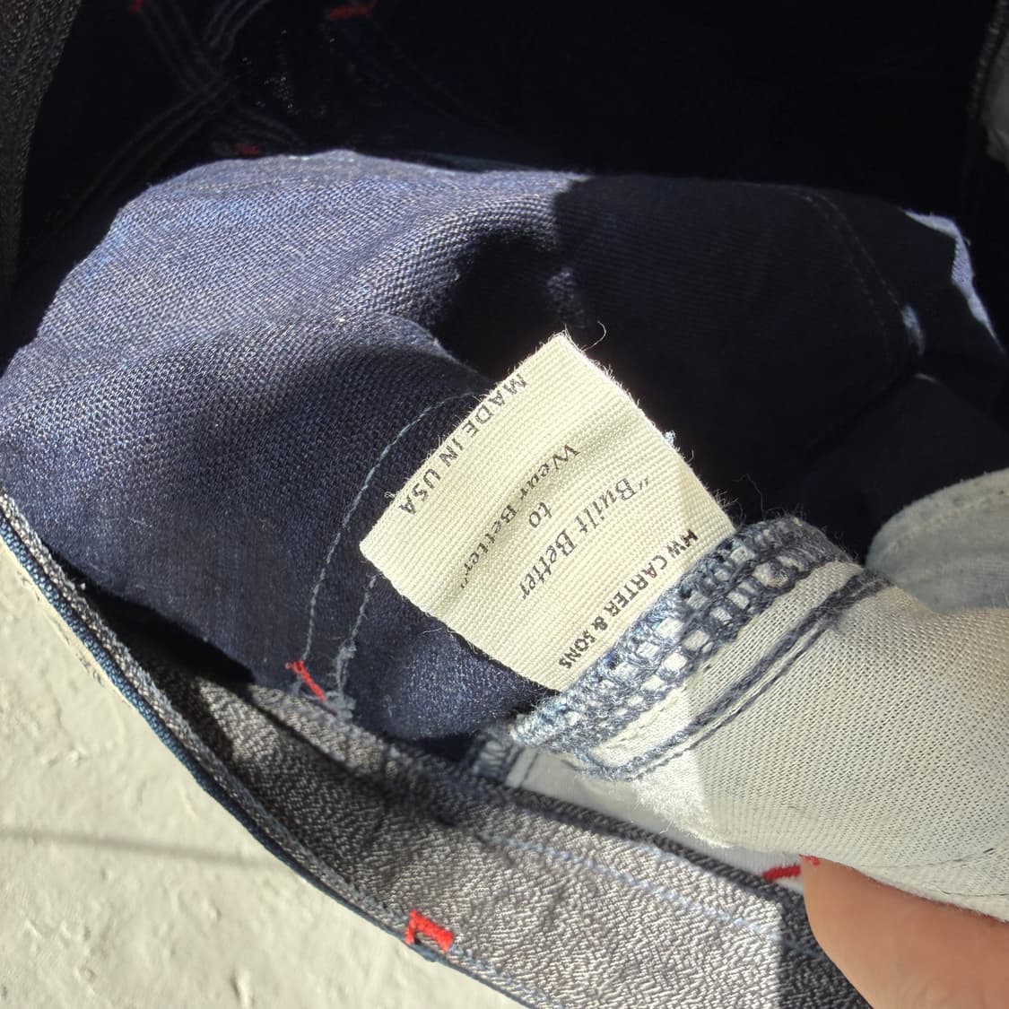 carters 인디고 덕캔바스 더블니 셀비지 상품이미지10