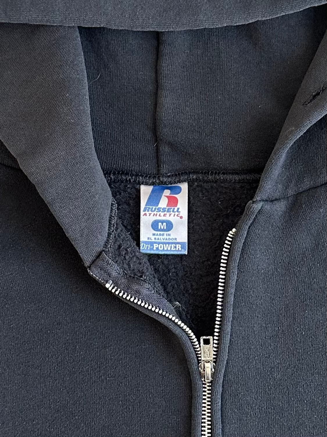 빈티지 러셀 후드집업 블랙 M 상품이미지6