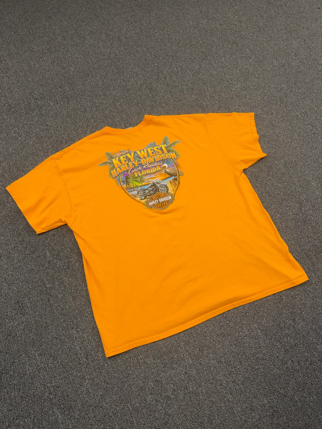 2XL) 할리데이비슨 빈티지 키웨스트 프린팅 반팔 티셔츠 상품이미지6