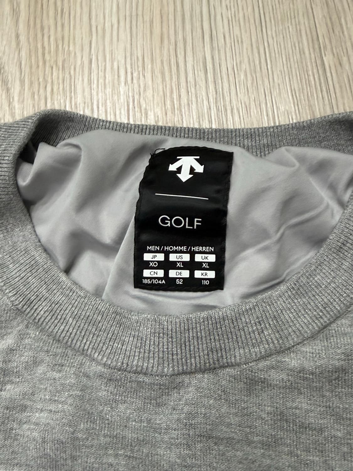 데상트 골프니트 그레이 XL 상품이미지2