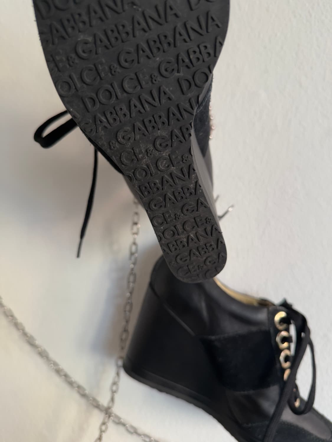 돌체앤가바나 슈레이스 웨지힐 스니커즈 상품이미지7