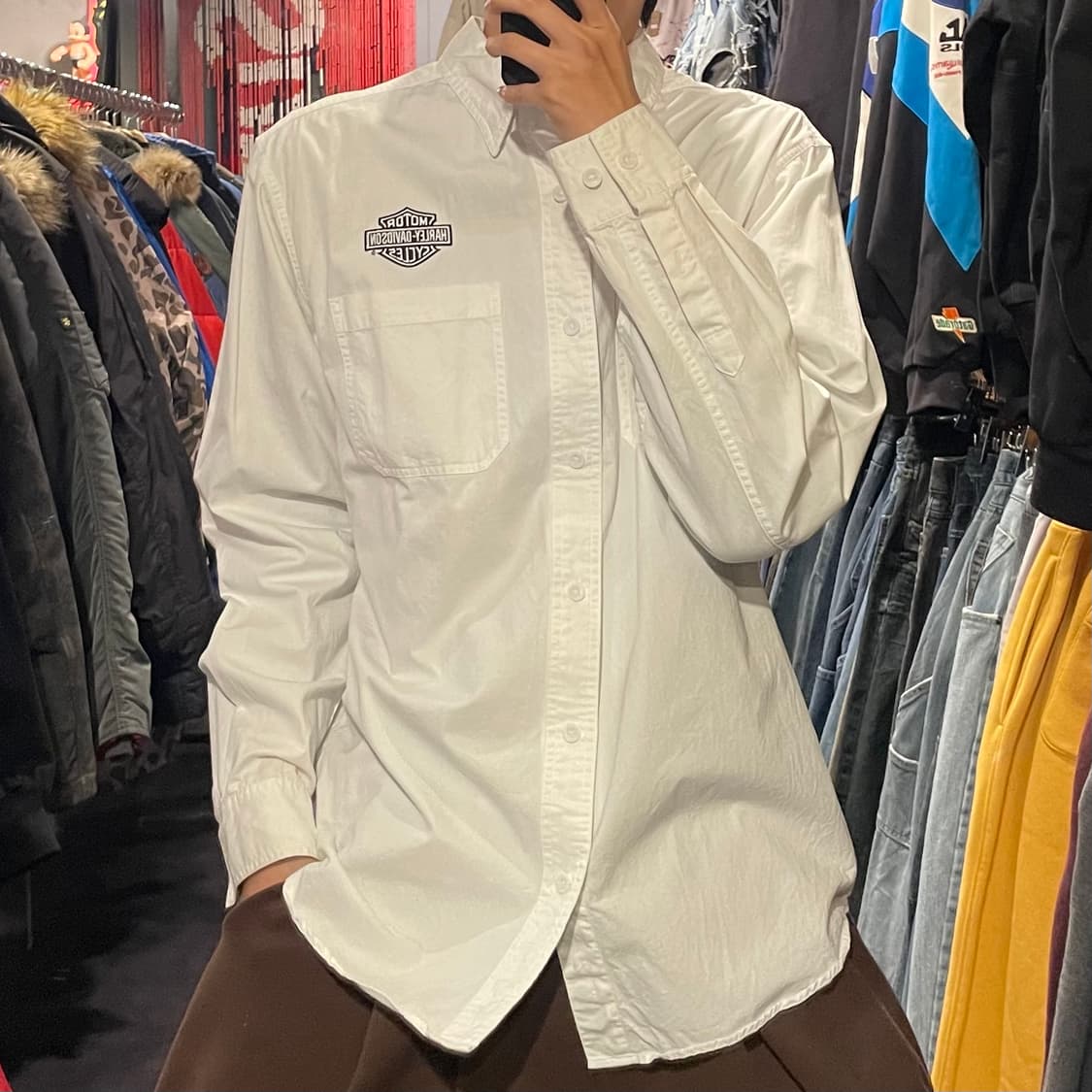 [IM] Harley Davidson 할리 데이비슨 화이트 셔츠 상품이미지1