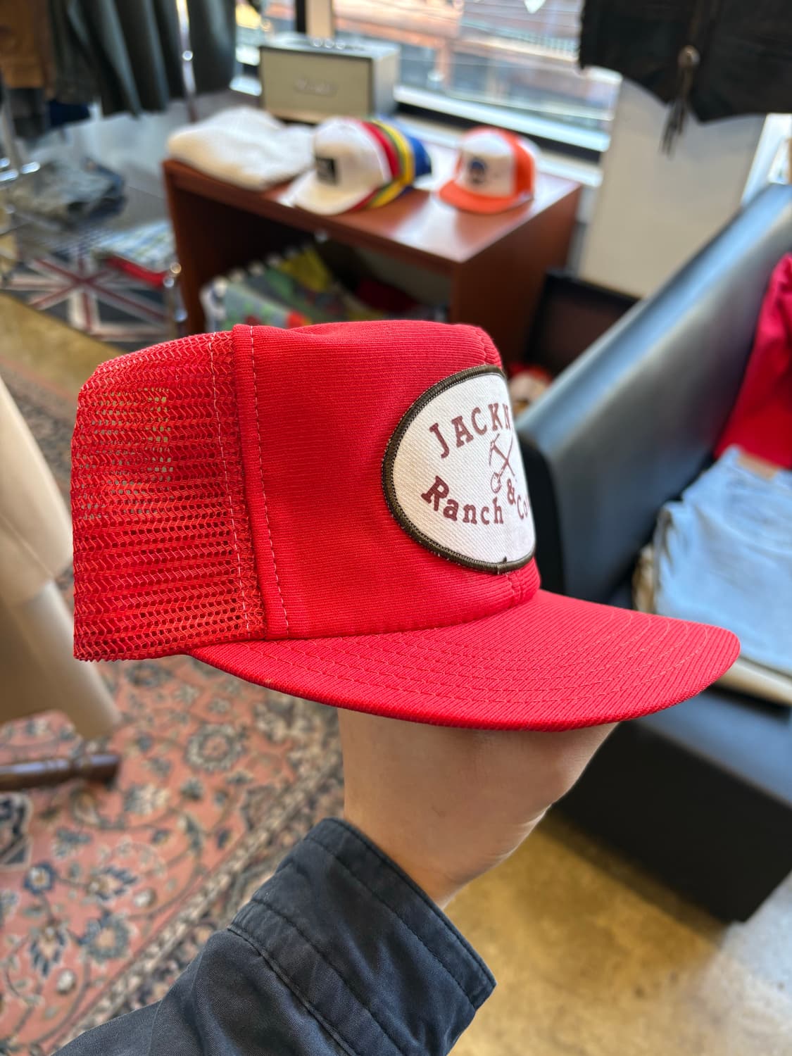 80s USA JACKNIFE 트러커캡 데드스탁 상품이미지3