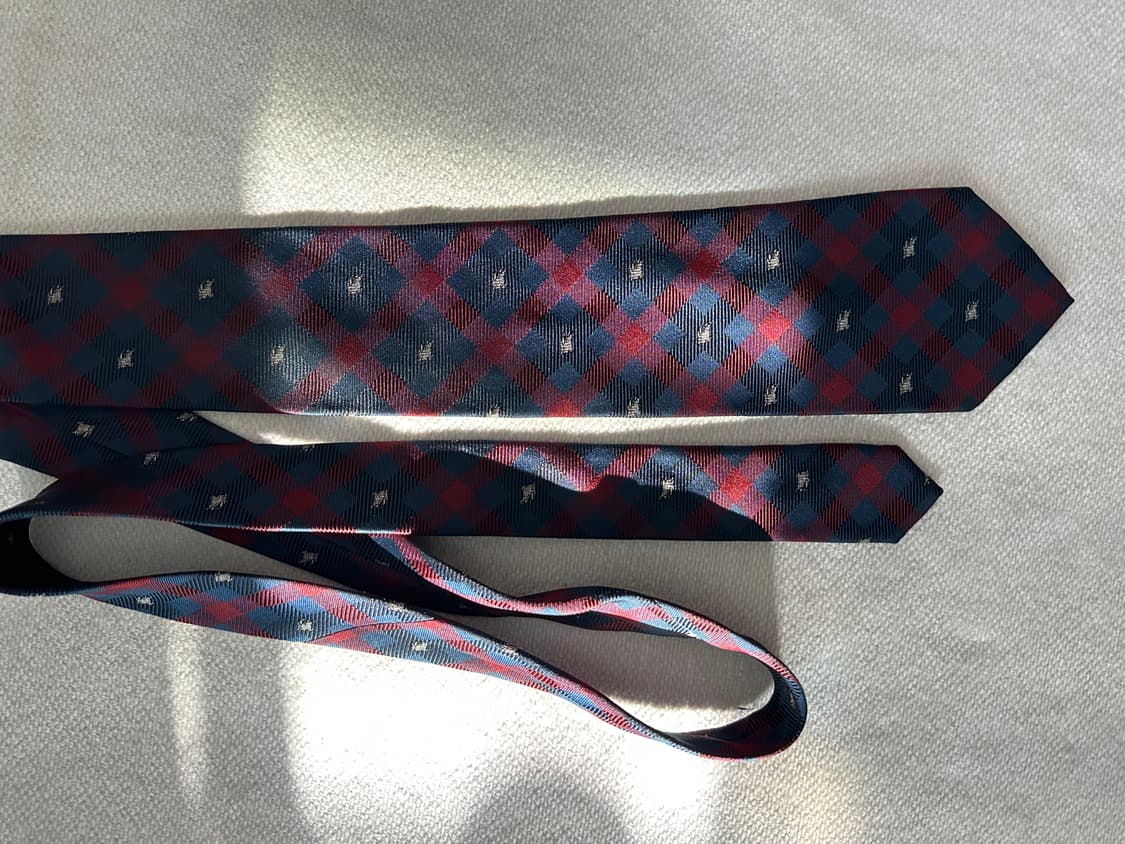 버버리 체크 넥타이 상품이미지5