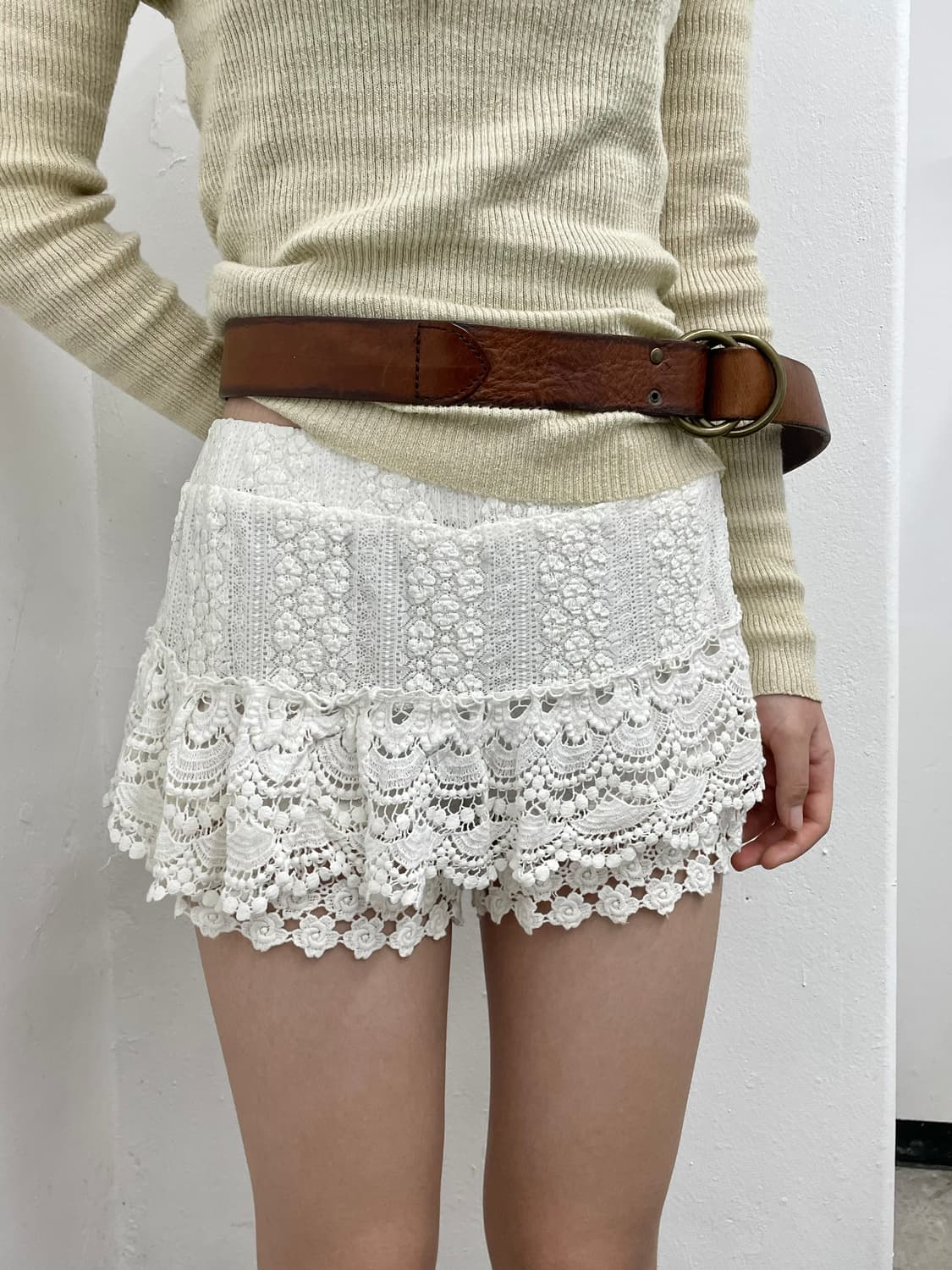 퓨어 레이스 캉캉 숏츠 상품이미지2