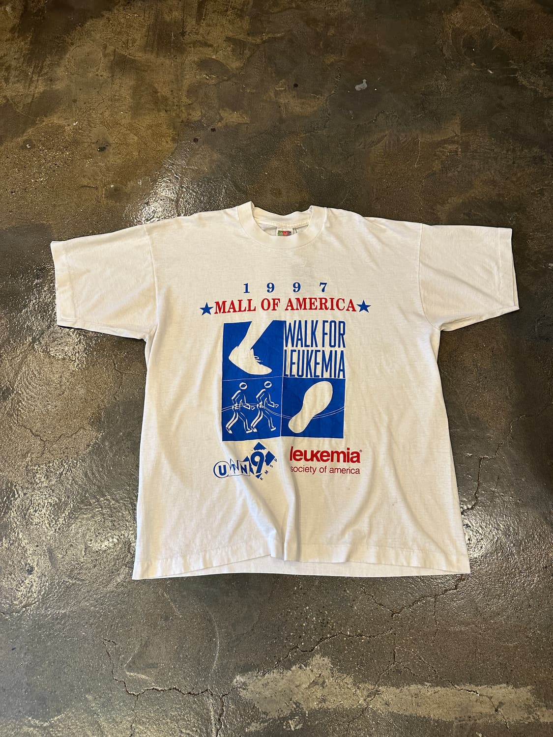 90s Fruit of the loom 싱글스티치 빈티지 반팔티 XL 상품이미지1