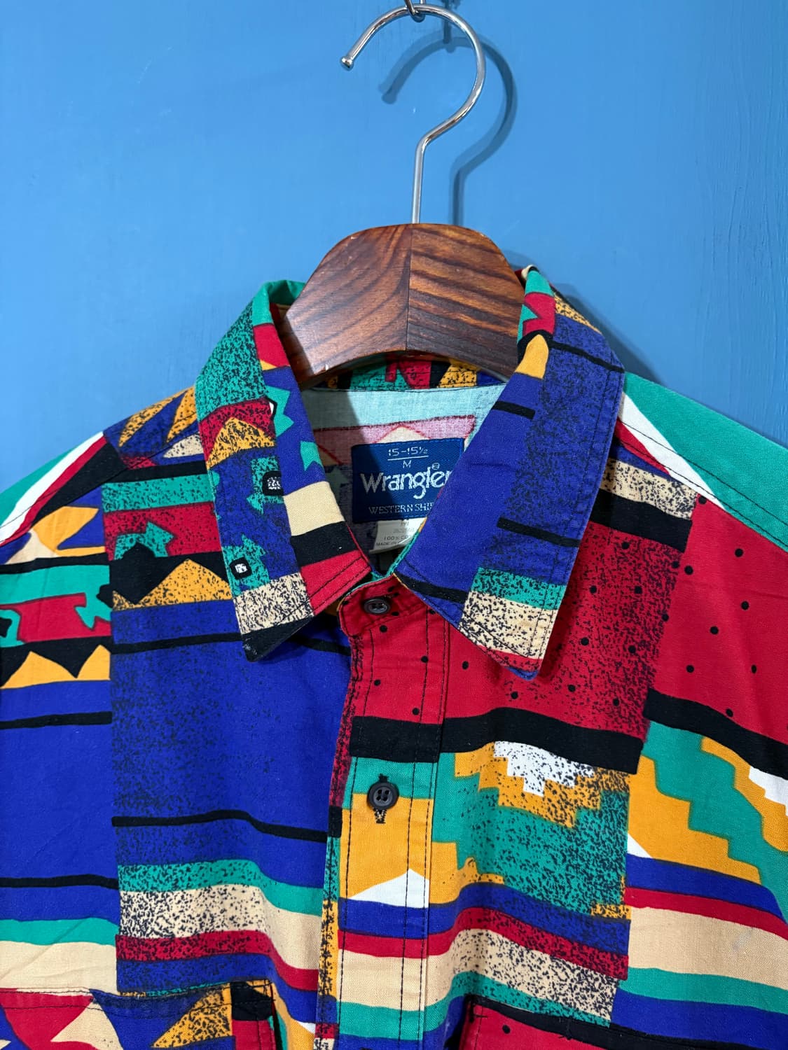 80-90‘s Wrangler Navaho pattern Shirt 상품이미지2