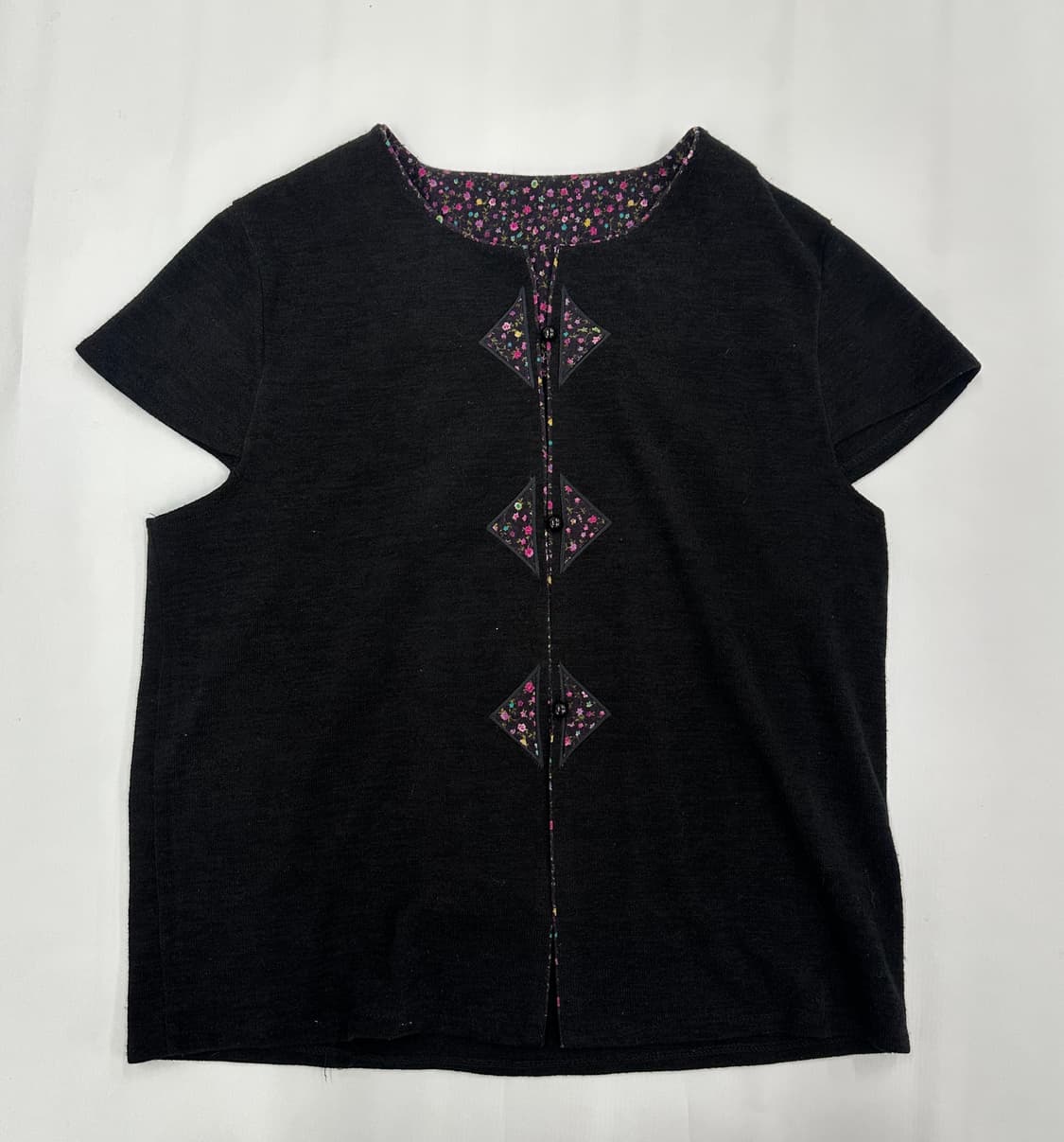 💐하구미의 블랙 플라워 코디세트💐 그런지 히피 에스닉 스커트 레이어드 상품이미지4