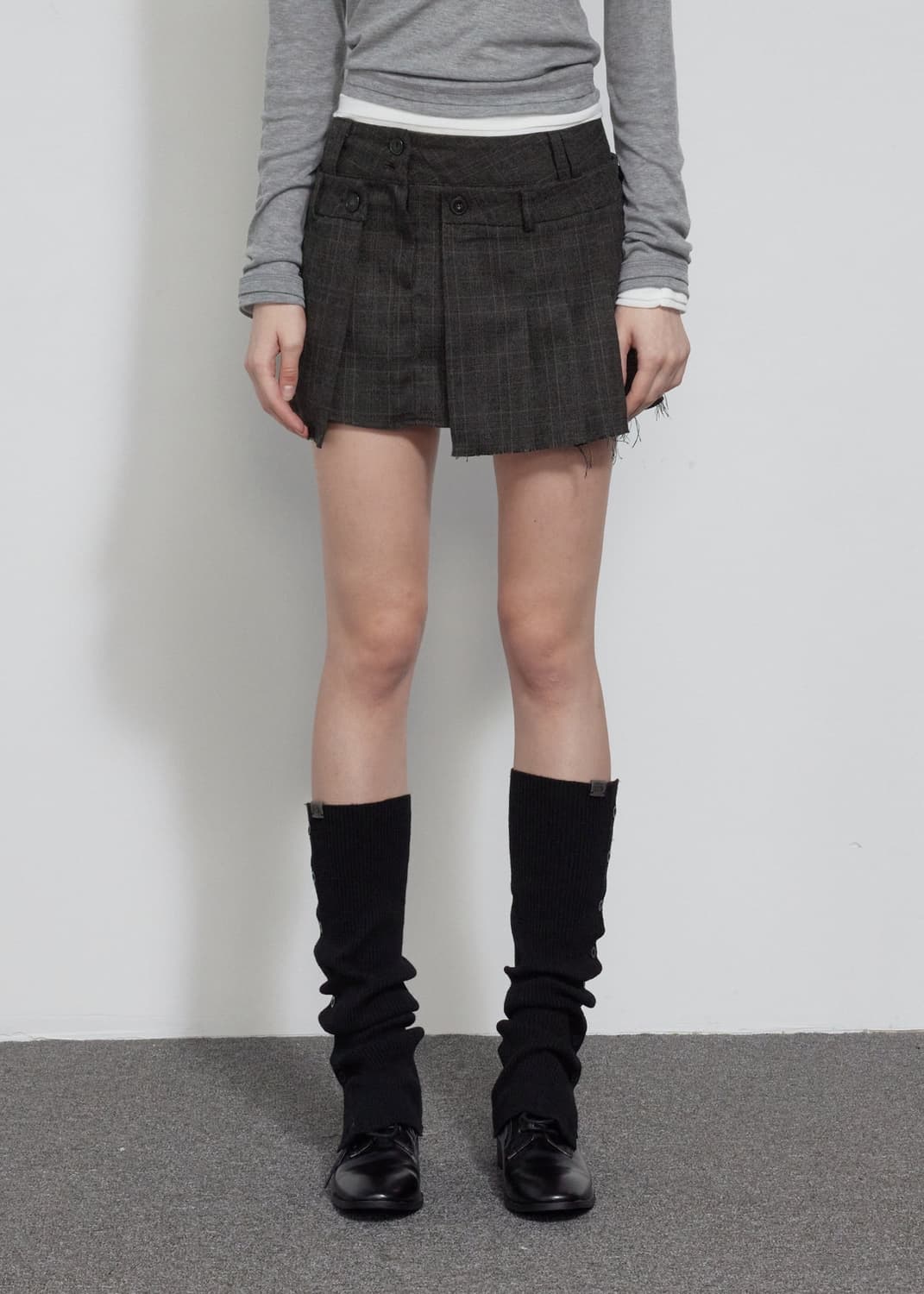 보헤미안서울 LAYERED WRAP MINI SKIRT / s 상품이미지1