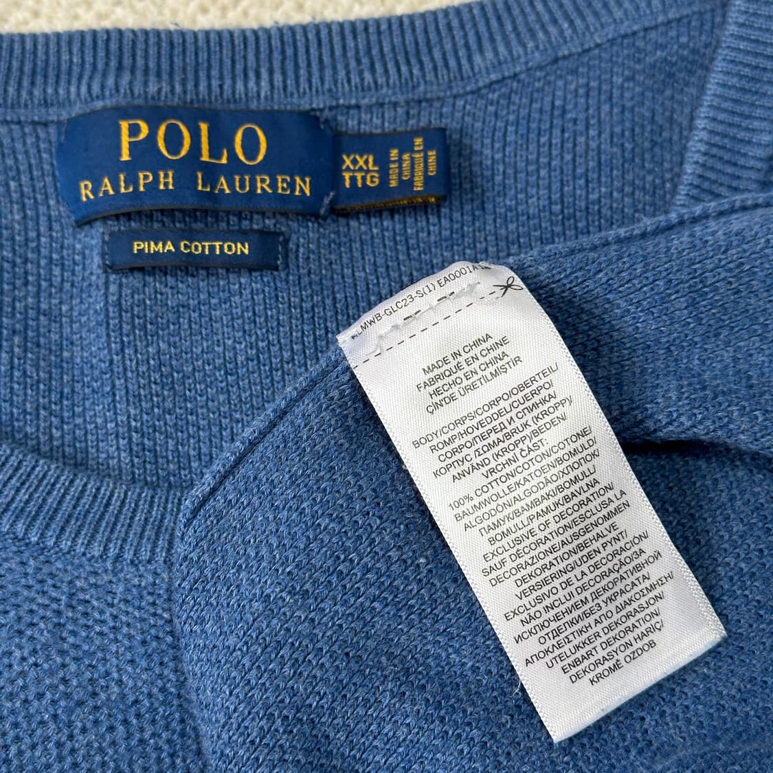 폴로 랄프 로렌 피마 코튼 크루넥 스웨터 상품이미지6