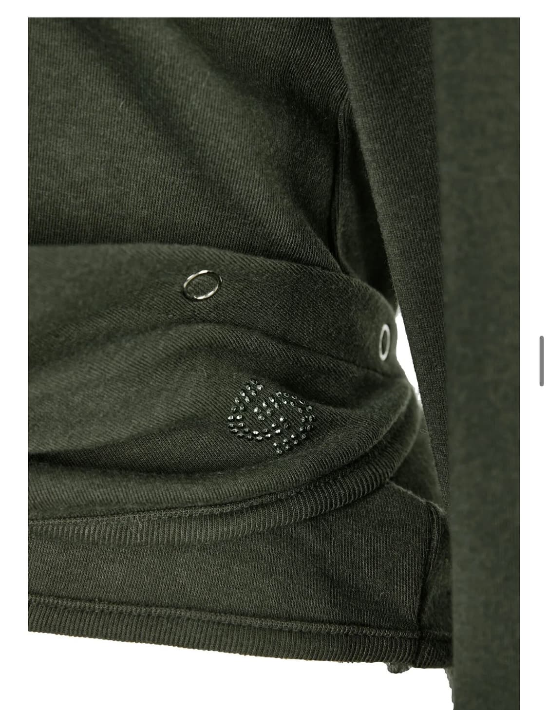 세릭 랩 후드 가디건 카키 상품이미지3