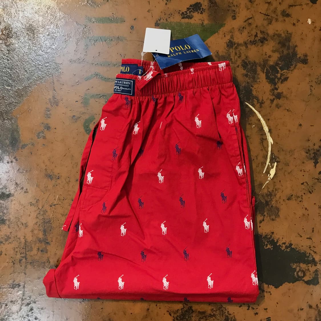 Dead stock 폴로랄프로렌 포니 패턴 5부 숏 팬츠 허리 27 30 상품이미지1