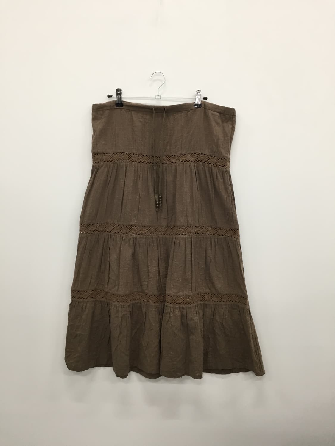 JPN Brown Tiered Skirt 상품이미지4
