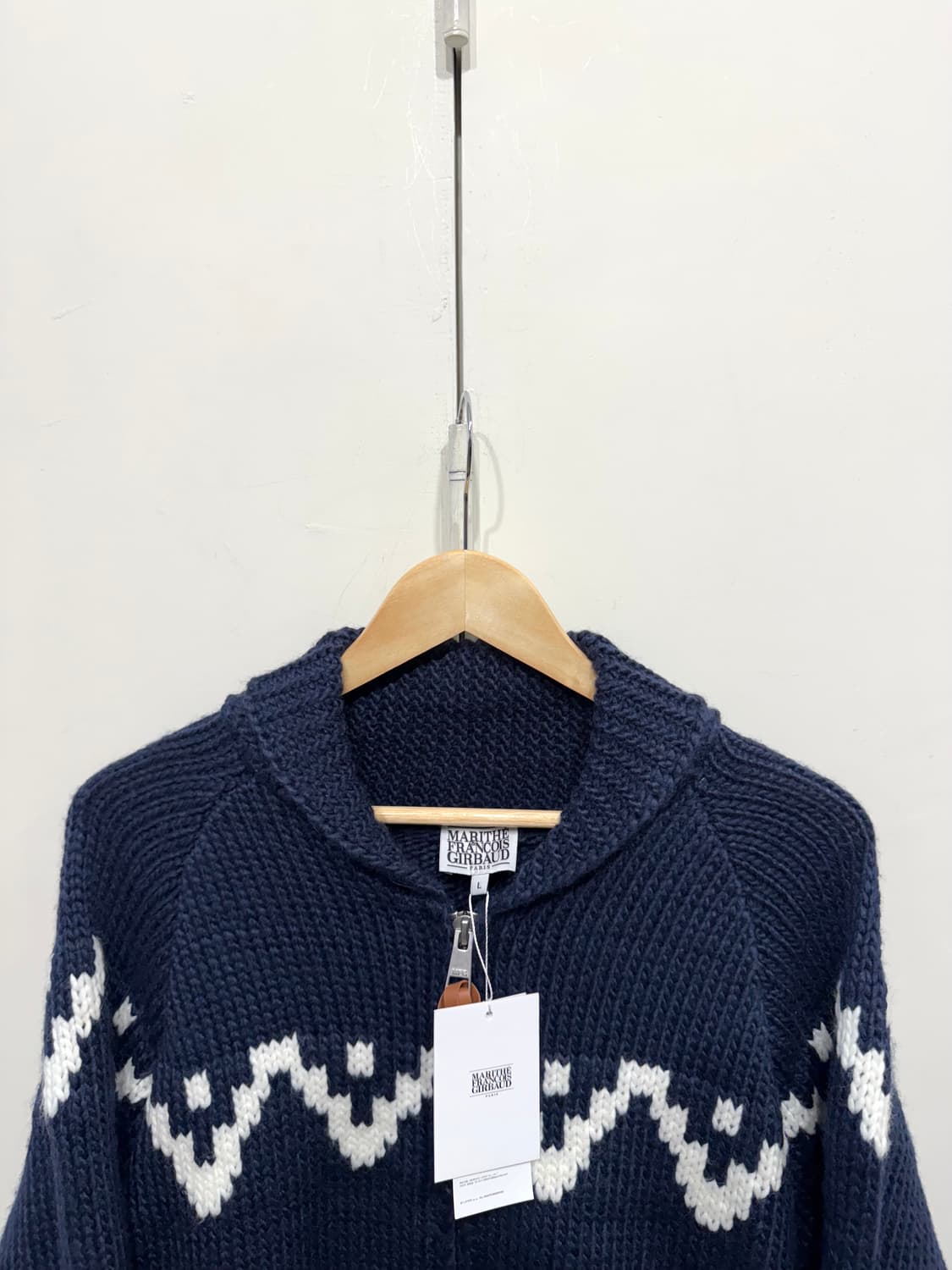 마리떼 프랑소와 저버 코위찬 니트집업 새상품 상품이미지4